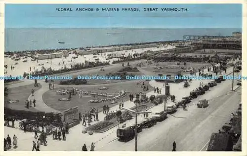 R599163 Great Yarmouth Floral Anchor and Marine Parade Middletons E T W Dennis P