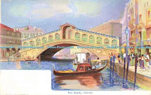 R599288 Venedig Der Rialto J Keliher Postkarte