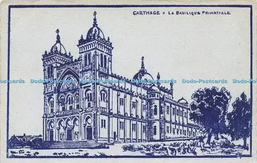 R599349 Karthago La Basilique Primatiale D Apres Dessin