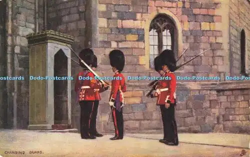 R599423 Das Militär in London Wachablösung Tuck Oilette Postkarte 6412
