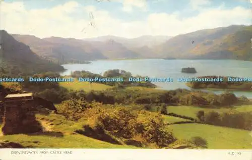 R599447 Derwentwater aus Castle Head Sanderson und Dixon Jarrold Cotman Farbe