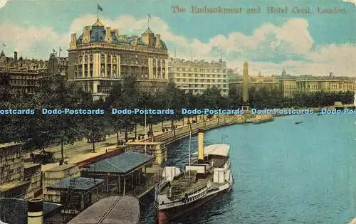 R599474 London The Embankment and Hotel Cecil E S No 4887