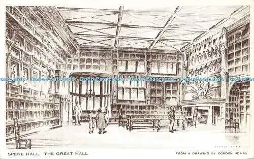 R599482 Speke Hall The Great Hall Gordon Hemm 1951