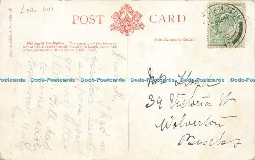 R599506 Killarney Via Holyhead Meeting of the Waters McCorquodale 1910
