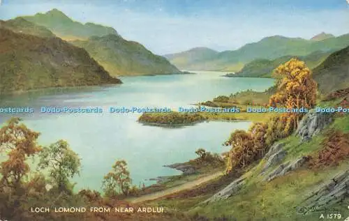 R599560 Loch Lomond aus der Nähe von Ardlui Valentine Art Farbe Edward H Thompson