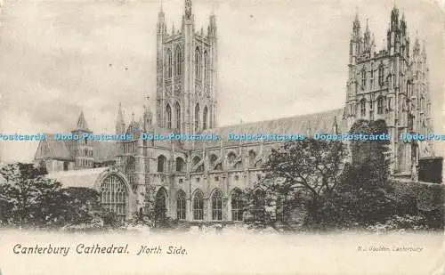 R599565 Canterbury Cathedral North Side H J Goulden Friths Serie 1903