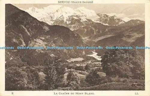 R599802 Servoz Haute Savoie La Chaine du Mont Blanc Levy Fils