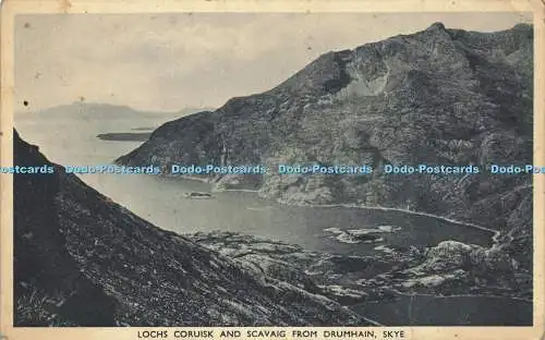 R599877 Skye Lochs Coruisk and Scavaig from Drumhain G P Abraham