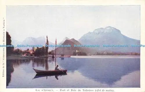 R599911 Lac d Annecy Port et Baie de Talloires effet de matin Compagnie des Bate