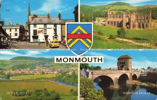 R599934 Monmouth River Wye Monnow Bridge Tintern Abbey J Salmon Cameracolour Mul