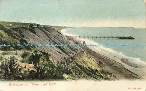 R600059 Boscombe Pier and Cliff M J R 1903