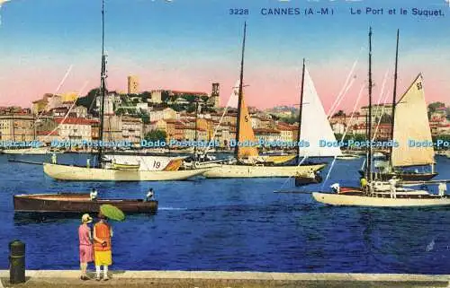 R600099 Cannes Le Port et le Suquet Photochromie A D I A