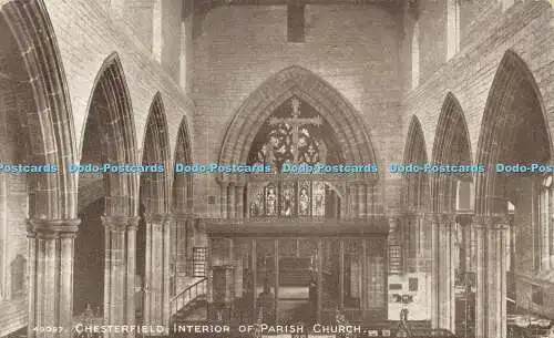 R600173 Chesterfield Interieur der Pfarrkirche Photochrom Sepiatone Serie