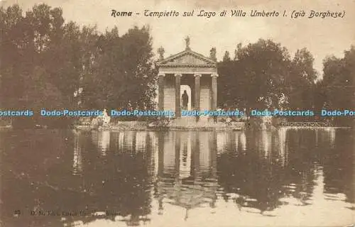 R600303 Roma Tempietto sul Lago di Villa Umberto I gia Borghese D M