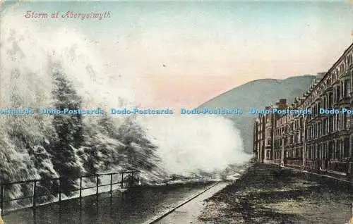 R600380 Storm at Aberystwyth J and J Gibson Valentines Series 1905