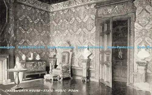 R600458 Chatsworth House State Music Room T T und S Queen Serie