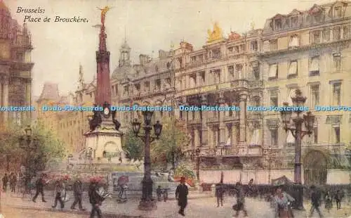 R600511 Brussels Place de Brouckere Belgium Series No 8 A Forestier and G W T Om