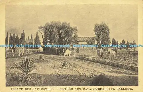 R600561 Abbaye des Catacombes Entree aux Catacombes de St Calliste L Salomone Ro