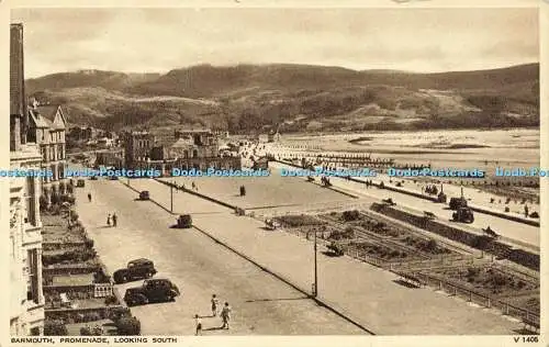 R600709 Barmouth Promenade Blick nach Süden V 1405 Photochrom