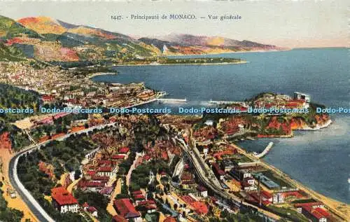 R600728 1447 Principaute de Monaco Vue generale La Cigogne