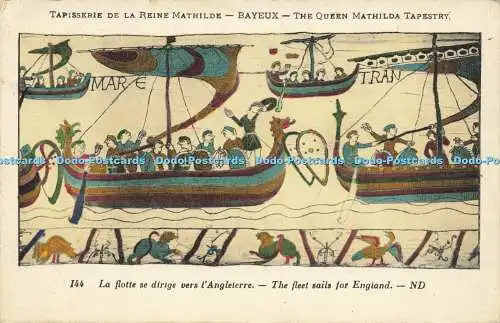 R600867 Tapisserie de la Reine Mathilde Bayeux Queen Mathilda Wandteppich 144 La fl