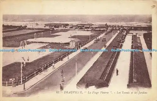 R602454 67 Deauville La Plage Fleurie Les Tennis et les Jardins G Artaud