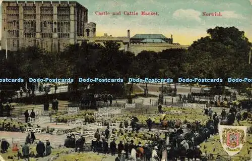 R602470 Castle and Cattle Market Norwich Milton Glazette Series No 162 A Woolsto