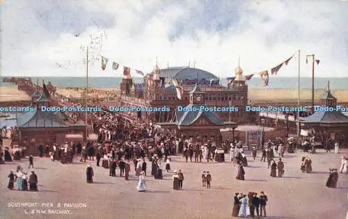 R600980 Southport Pier and Pavilion L and N W Railway McCorquodale London and No