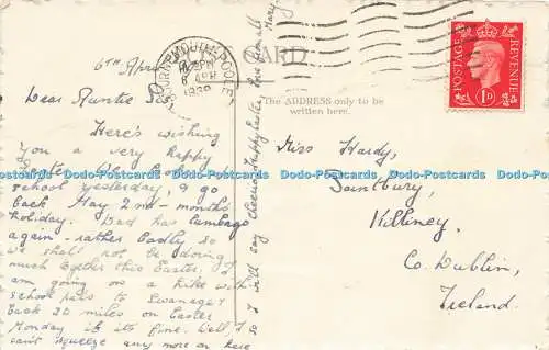 R601085 Grußkarte Osterwünsche Eine frohe Osterzeit sei dein 1939