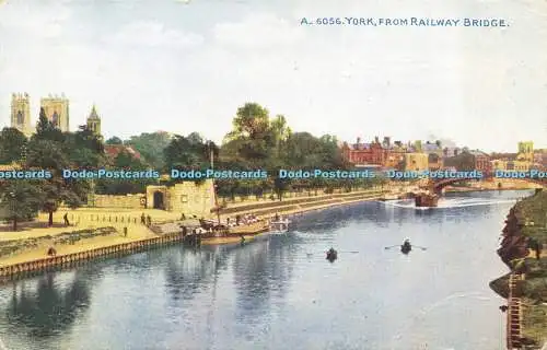 R601087 A 6056 York from Railway Bridge Celesque Series Photochrom