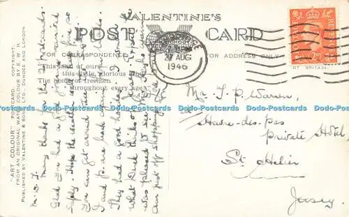 R602625 St Johns College Chapel Cambridge A1256 Kunstfarbe E W H Valentines 1946