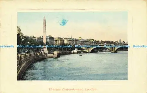 R601158 Thames Embankment London A and G Taylors Orthochrome Series 1908