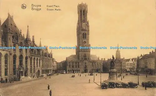 R602686 Nels Brügge Grand Place Brügge Groote Markt Hosten Soeurs 1926