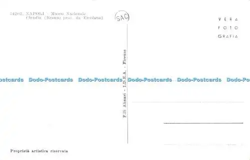 R604871 Napoli Museo Nazionale Claudio Bronzo prov da Ercolano Flli Alinari I D
