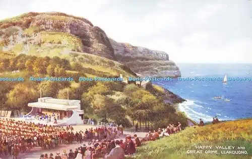 R601203 Happy Valley and Great Orme Llandudno A 232 Valentines Art Colour