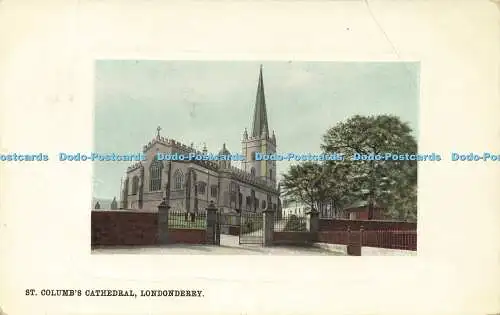 R601216 St Columbs Cathedral Londonderry Real Glossy Panel Series W H and Co No