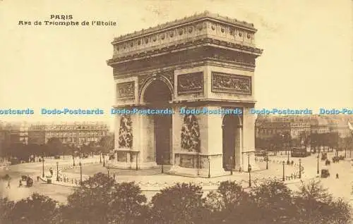 R602728 Paris Arc de Triomphe de lEtoile Impr Edia Versailles