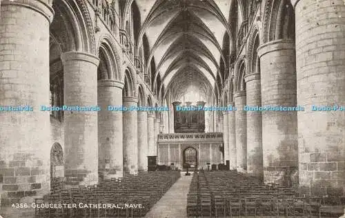 R601236 4356 Gloucester Cathedral Nave Sepiatone Series Photochrom 1921