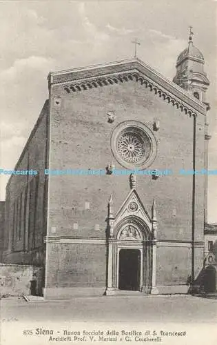 R604961 Siena Nuova Facciata della Basilica di S Francesco Ditta Stefano Venturi