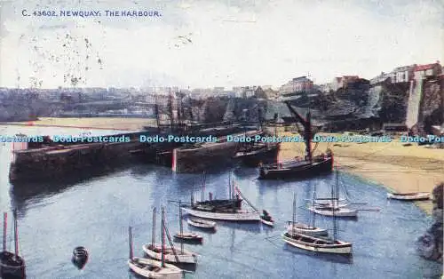 R601317 C 43602 Newquay Harbour Celesque Series Photochrom 1923