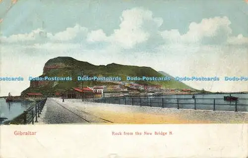 R602806 Gibraltar Rock from New Bridge N V B Cumbo 1914