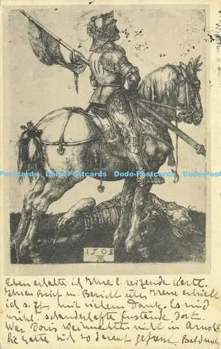 R605079 Der Heilige Georg zu Pferd J K Albrecht Dürer Serie Nr 356