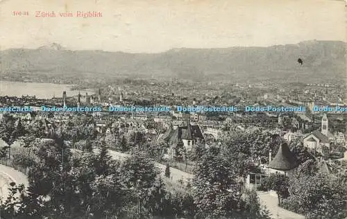 R602916 160 34 Zürich vom Rigiblick Photo und Karten Centrale Zürich 1912