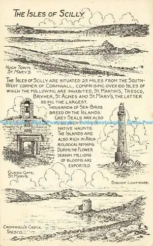 R607685 The Isles of Scilly Hugh Town St Mary Bishop Lighthouse Guard Gate Cromw