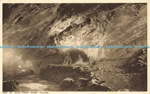 R602943 Blick auf Höhle vom Schweizer Dorf A G H Gough Caves Cheddar