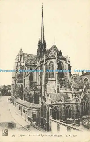 R605124 Dijon Abside de l Eglise Saint Benigne L V