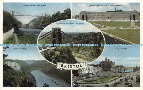 R609835 Bristol Avon Gorge The Centre Clifton Hängebrücke E T W Dennis Neu