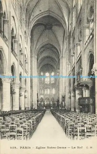 R605166 Paris Eglise Notre Dame La Nef C M