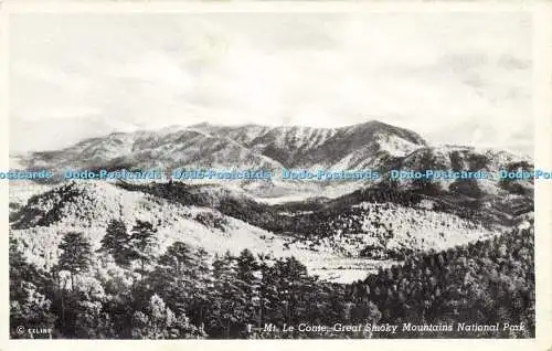 R603009 Mt Le Conte Great Smoky Mountains National Park E E Exline C T Photo Cot