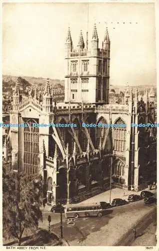 R607764 Bath Abbey aus N E Postkarte 1954